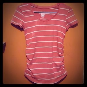 Xs Maternity Short Sleeve Elastic Top